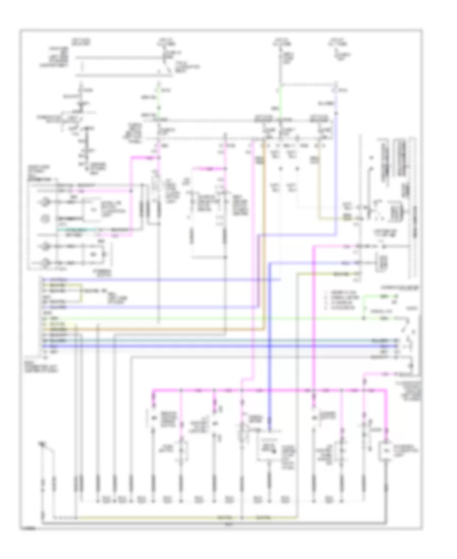 Instrument Illumination Wiring Diagram for Subaru Outback Limited 2009