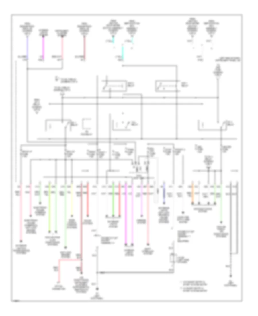 Power Distribution Wiring Diagram 3 of 3 for Subaru BRZ Premium 2013
