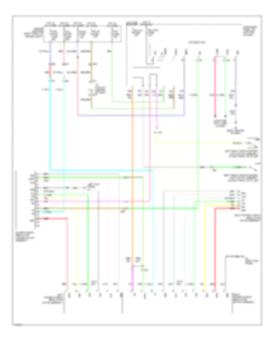 Power Windows Wiring Diagram for Subaru BRZ Premium 2013