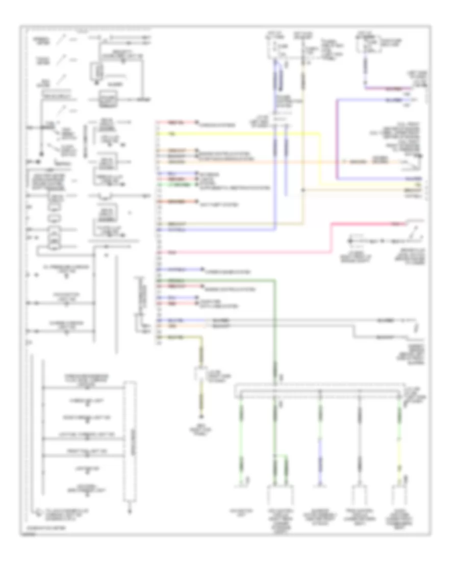 Instrument Cluster Wiring Diagram 1 of 2 for Subaru Legacy GT Premium 2010