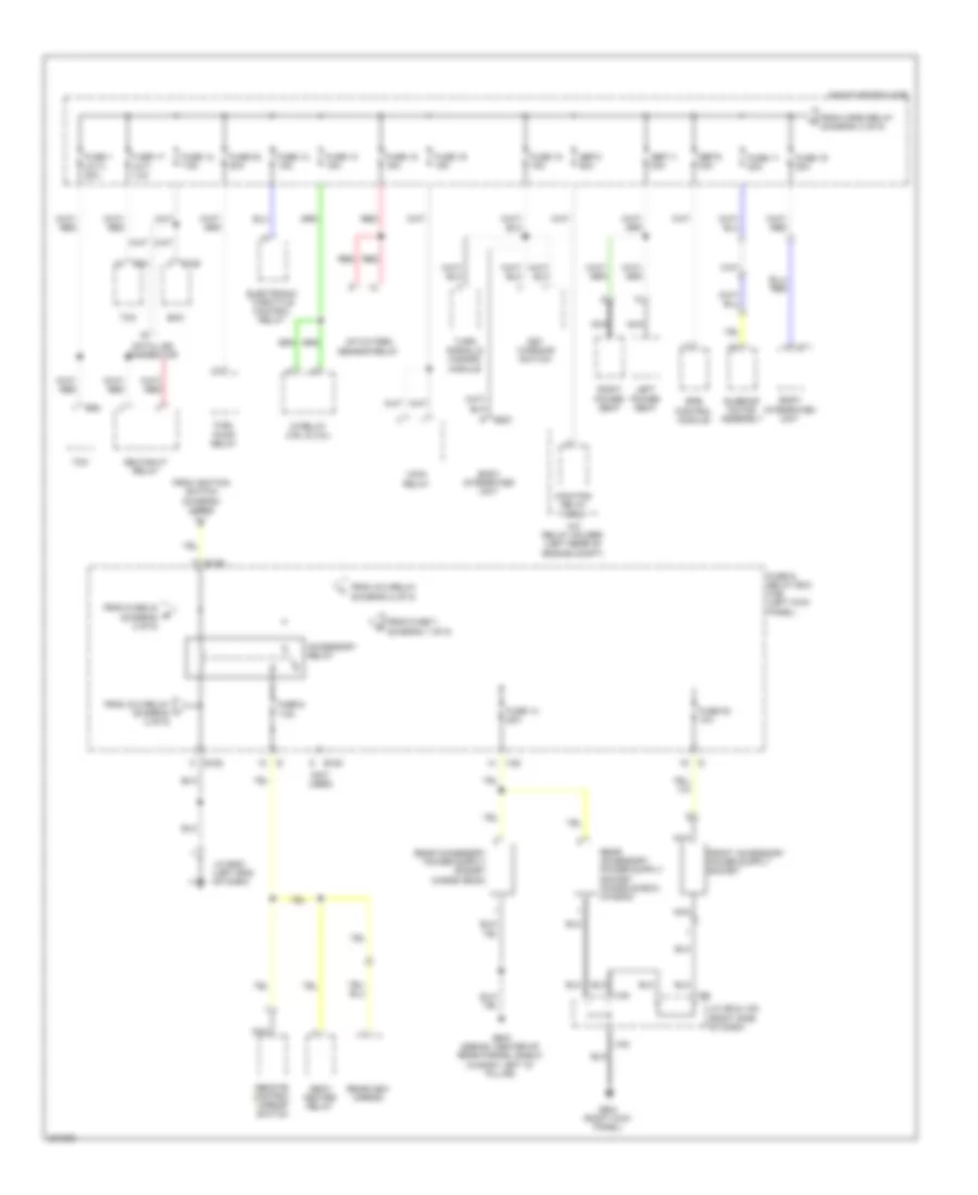 Power Distribution Wiring Diagram (4 of 5) for Subaru Legacy GT Premium 2010