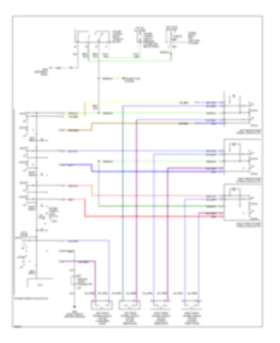 Power Windows Wiring Diagram for Subaru Outback XT Limited 2006