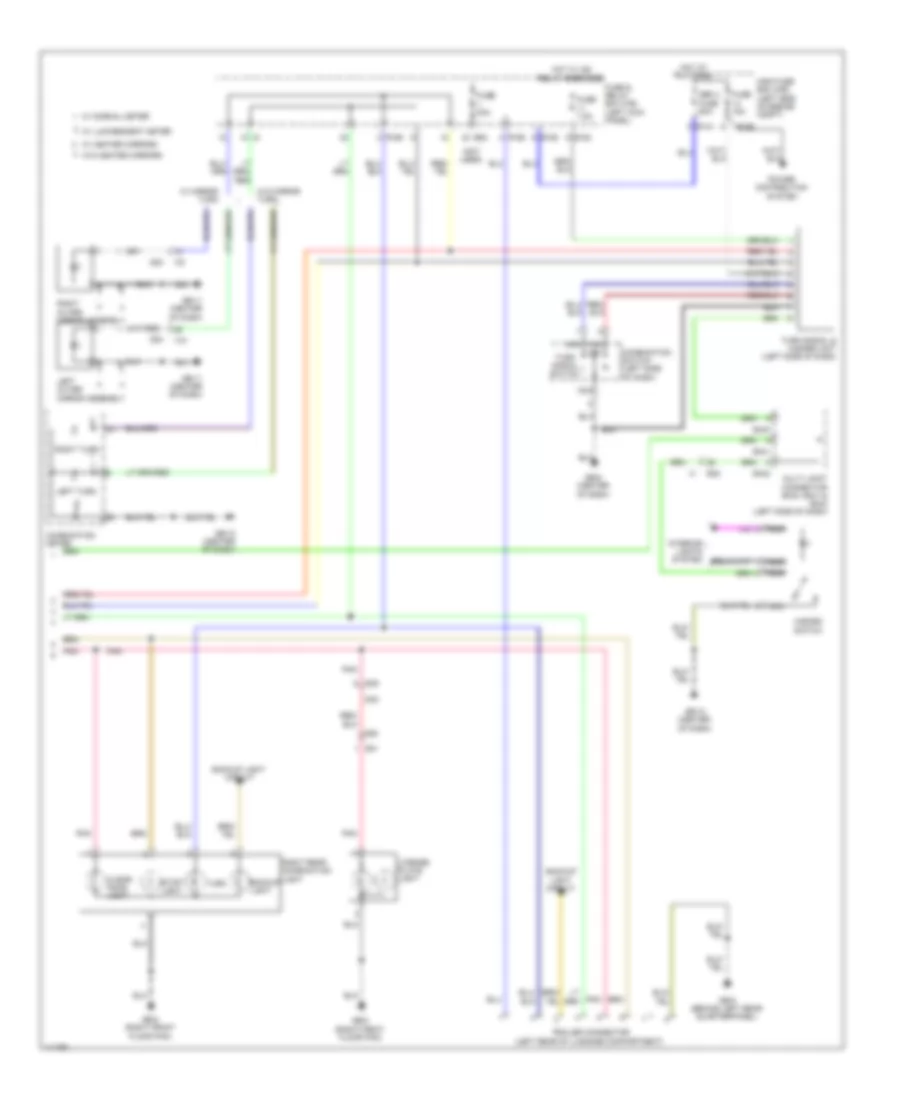 Exterior Lamps Wiring Diagram (2 of 2) for Subaru Forester X 2013