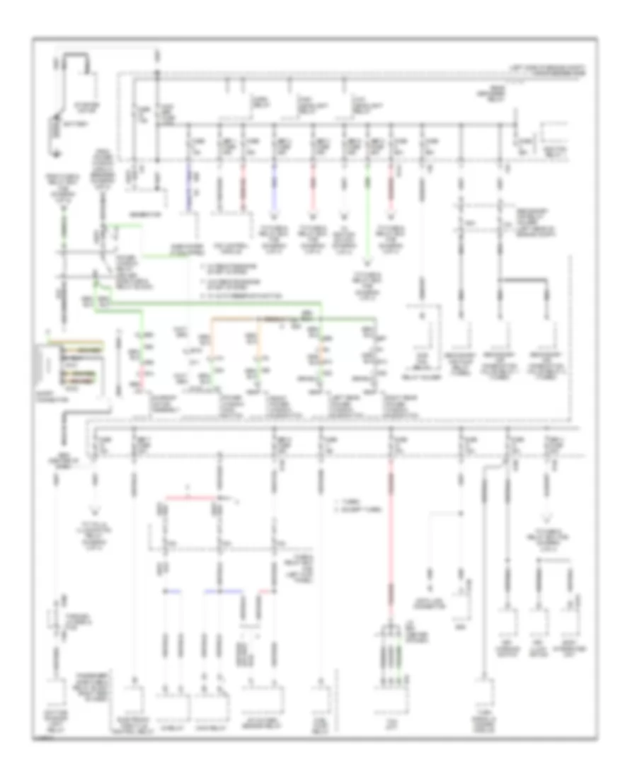 Power Distribution Wiring Diagram 1 of 4 for Subaru Forester X 2013
