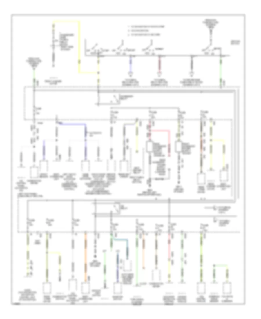Power Distribution Wiring Diagram 3 of 4 for Subaru Forester X 2013
