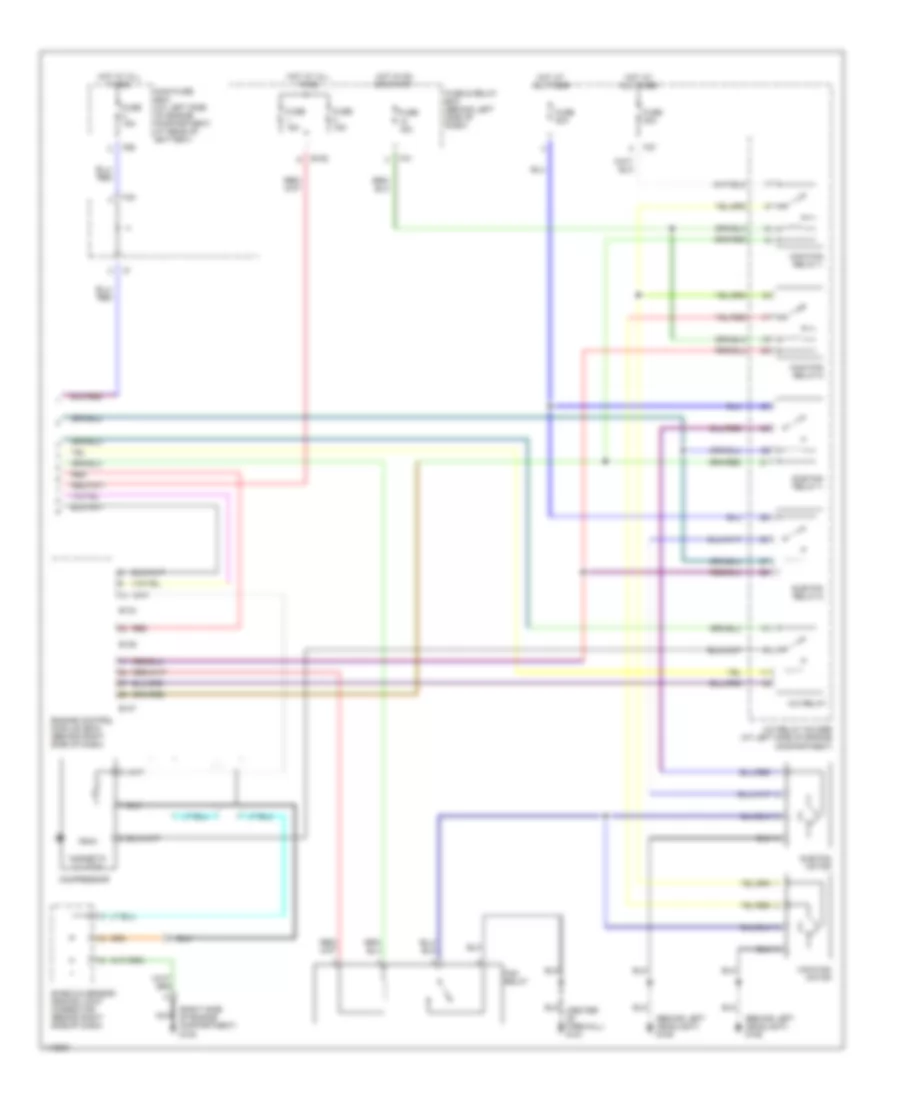 Automatic A C Wiring Diagram 2 of 2 for Subaru Outback 2001