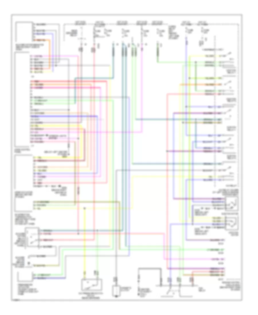 3.0L, Manual AC Wiring Diagram for Subaru Outback 2001