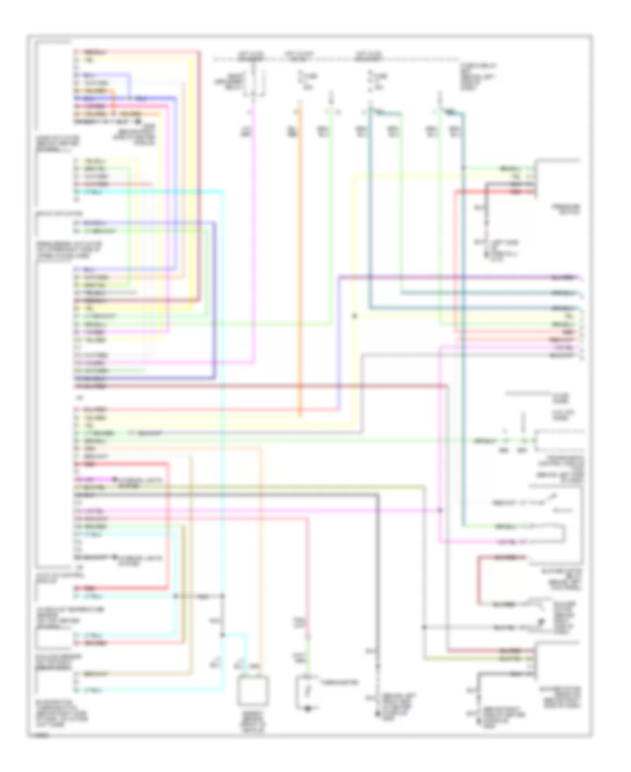 Automatic AC Wiring Diagram (1 of 2) for Subaru Outback 2001
