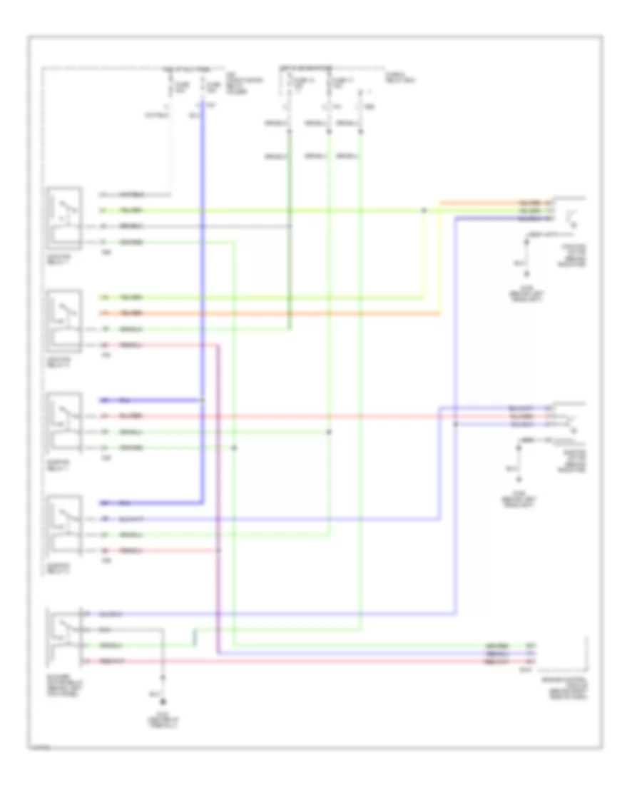 3.0L, Cooling Fan Wiring Diagram for Subaru Outback 2001