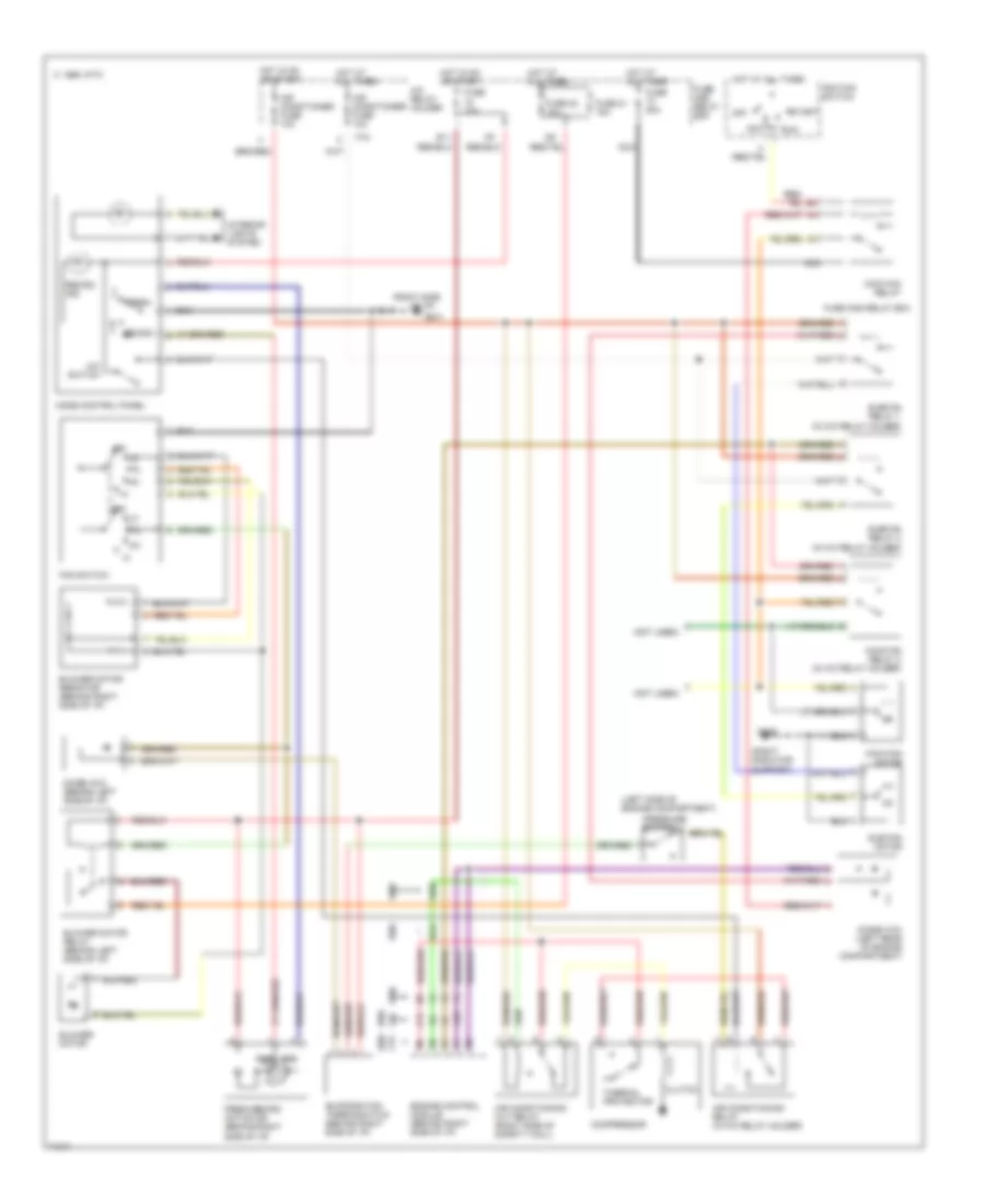 Электросхема кондиционера A/C для Subaru Impreza L 1996