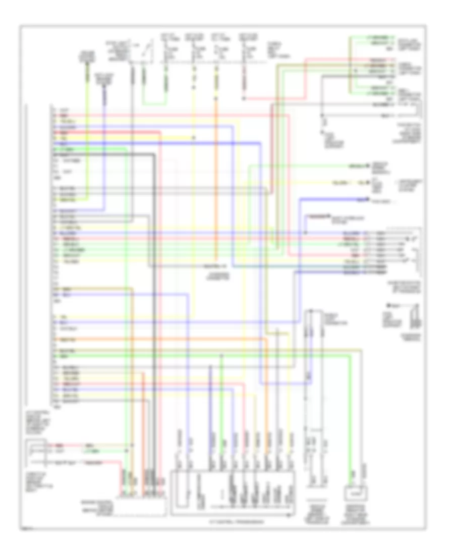 Transmission Wiring Diagram for Subaru Impreza L 1996