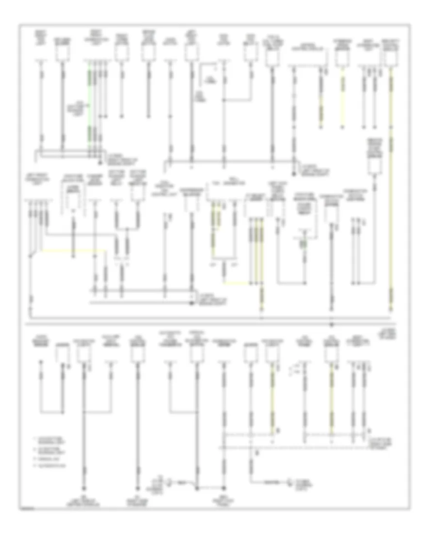 Ground Distribution Wiring Diagram 1 of 3 for Subaru Legacy Limited 2010