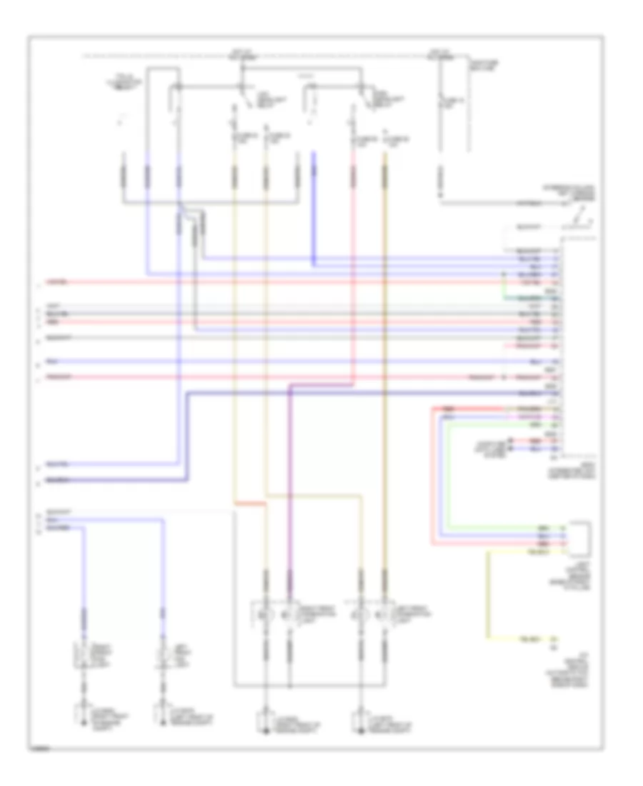 Headlights Wiring Diagram 2 of 2 for Subaru Legacy Limited 2010