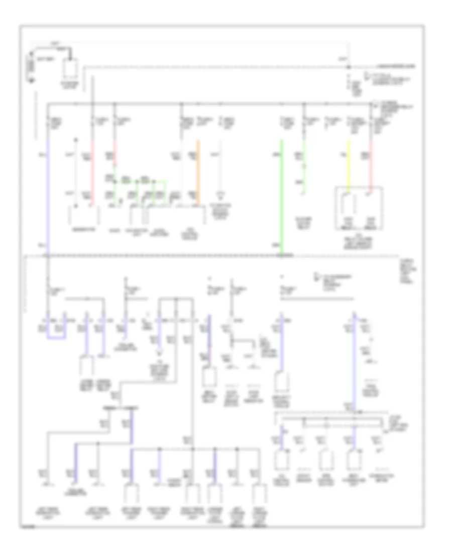 Power Distribution Wiring Diagram 1 of 5 for Subaru Legacy Limited 2010