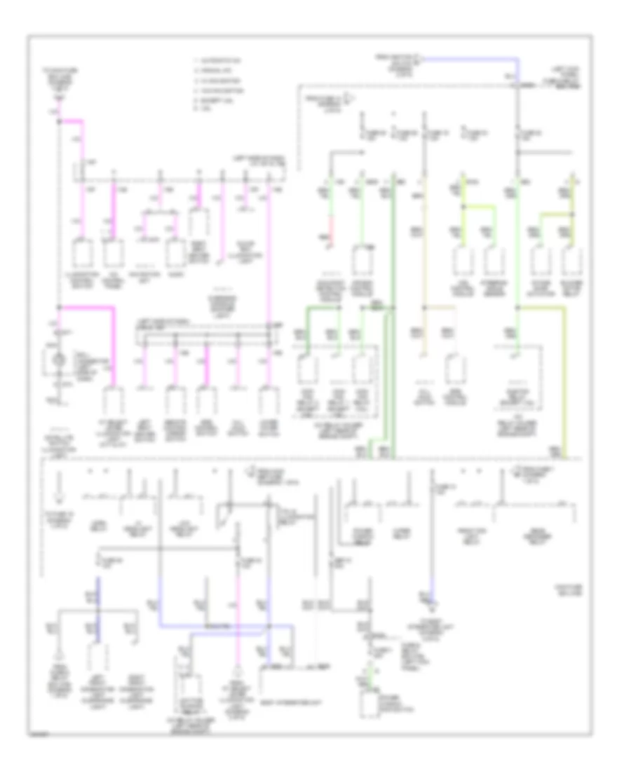 Power Distribution Wiring Diagram 3 of 5 for Subaru Legacy Limited 2010