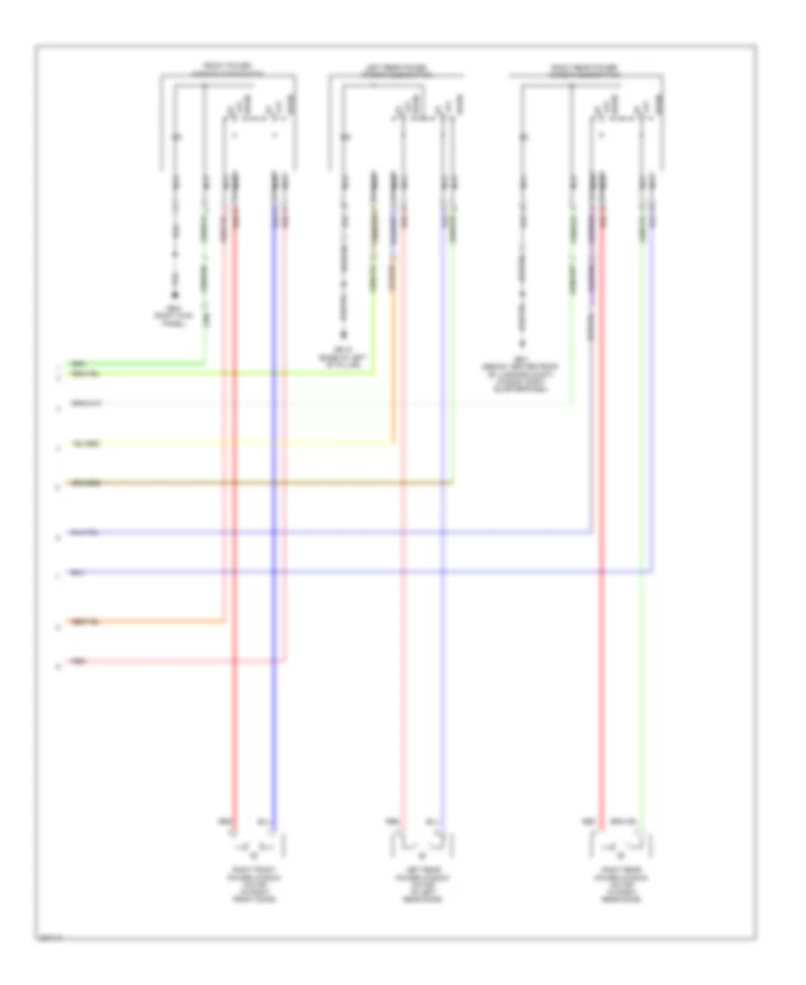 Power Windows Wiring Diagram with Auto Up Function 2 of 2 for Subaru Legacy Limited 2010