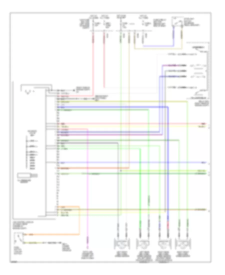 Anti lock Brakes Wiring Diagram 1 of 2 for Subaru B9 Tribeca Limited 2007