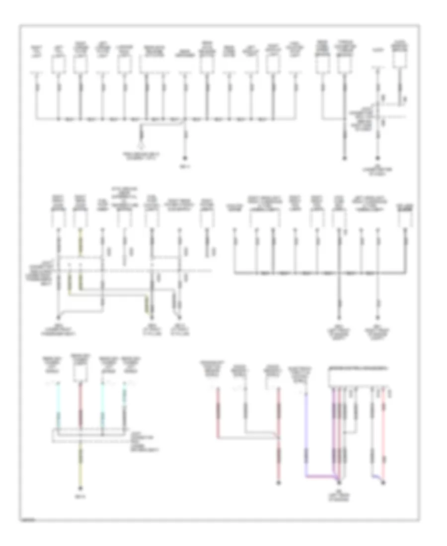 Ground Distribution Wiring Diagram 2 of 3 for Subaru B9 Tribeca Limited 2007