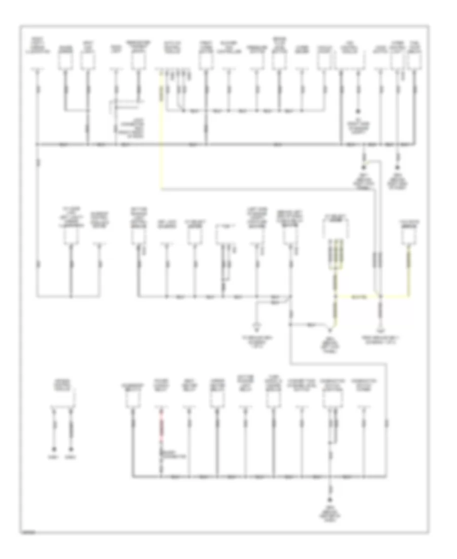 Ground Distribution Wiring Diagram 3 of 3 for Subaru B9 Tribeca Limited 2007