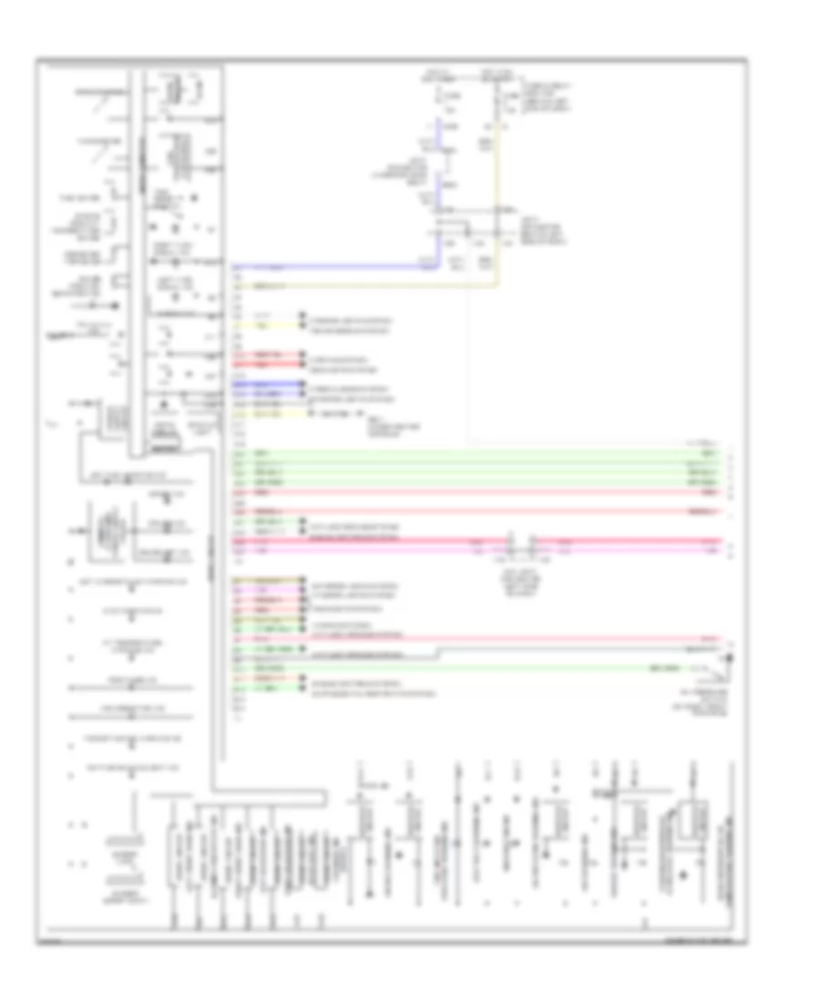 Instrument Cluster Wiring Diagram 1 of 2 for Subaru B9 Tribeca Limited 2007