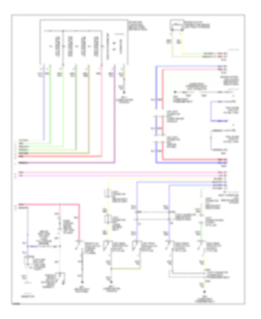 Instrument Cluster Wiring Diagram 2 of 2 for Subaru B9 Tribeca Limited 2007