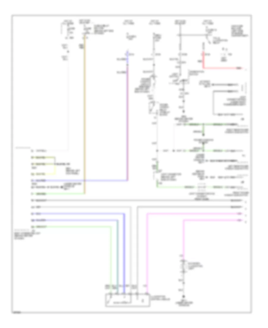 Instrument Illumination Wiring Diagram 1 of 2 for Subaru B9 Tribeca Limited 2007