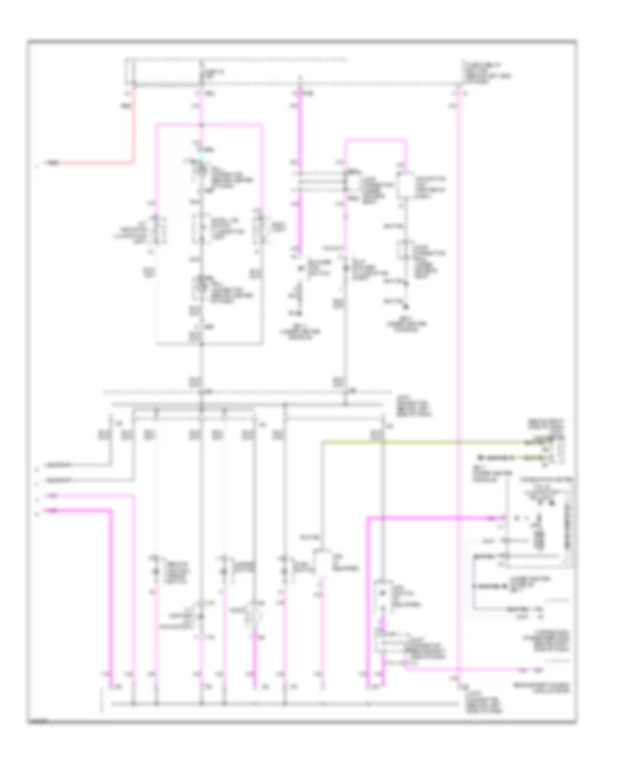 Instrument Illumination Wiring Diagram 2 of 2 for Subaru B9 Tribeca Limited 2007