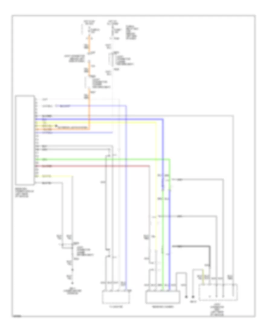 Rear Camera Video Wiring Diagram for Subaru B9 Tribeca Limited 2007