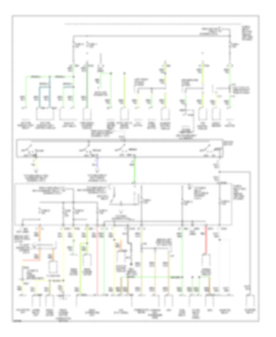 Power Distribution Wiring Diagram 2 of 4 for Subaru B9 Tribeca Limited 2007