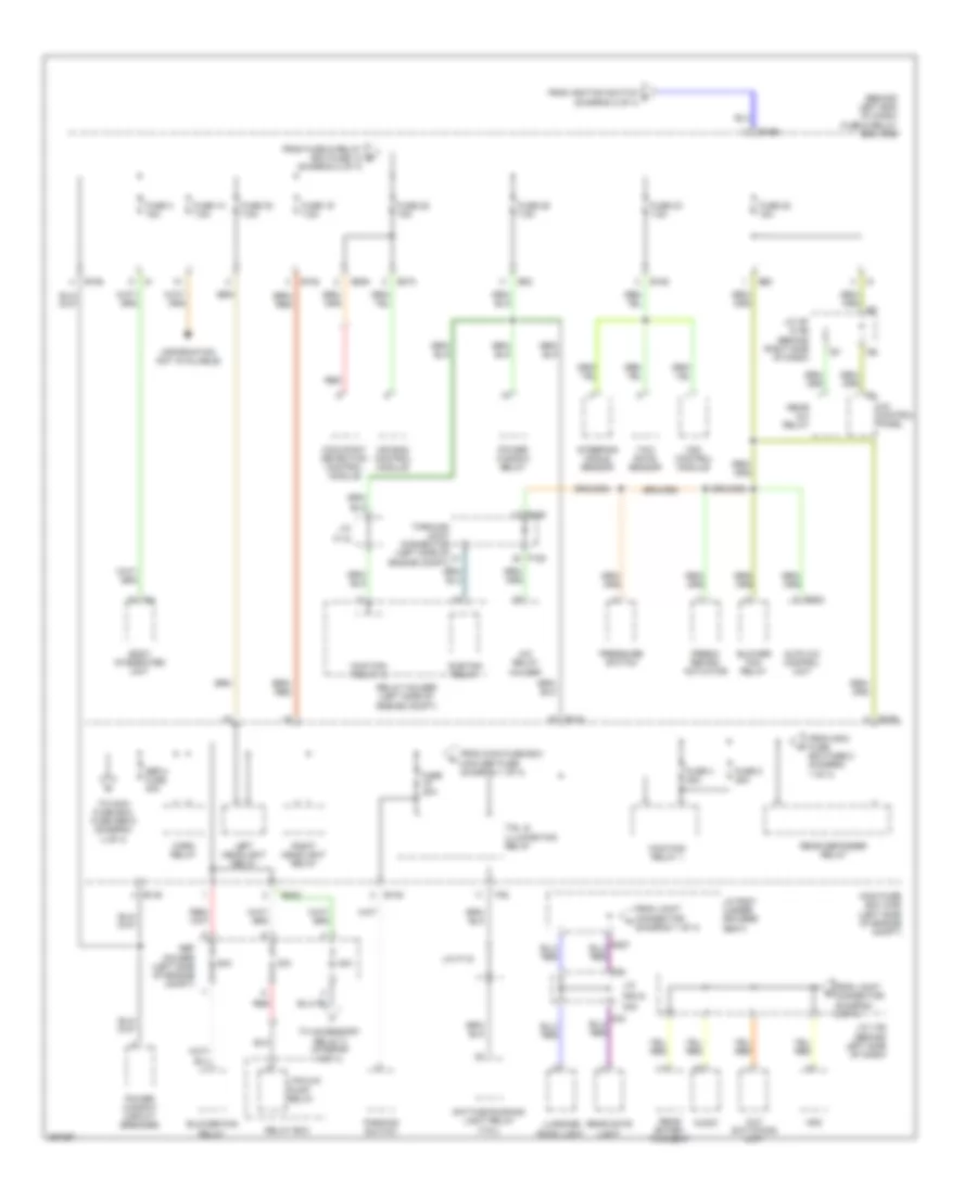 Power Distribution Wiring Diagram 3 of 4 for Subaru B9 Tribeca Limited 2007