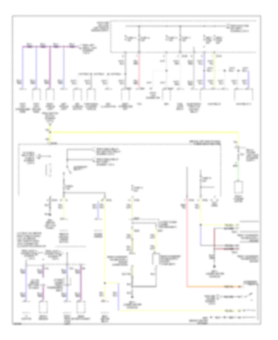 Power Distribution Wiring Diagram 4 of 4 for Subaru B9 Tribeca Limited 2007