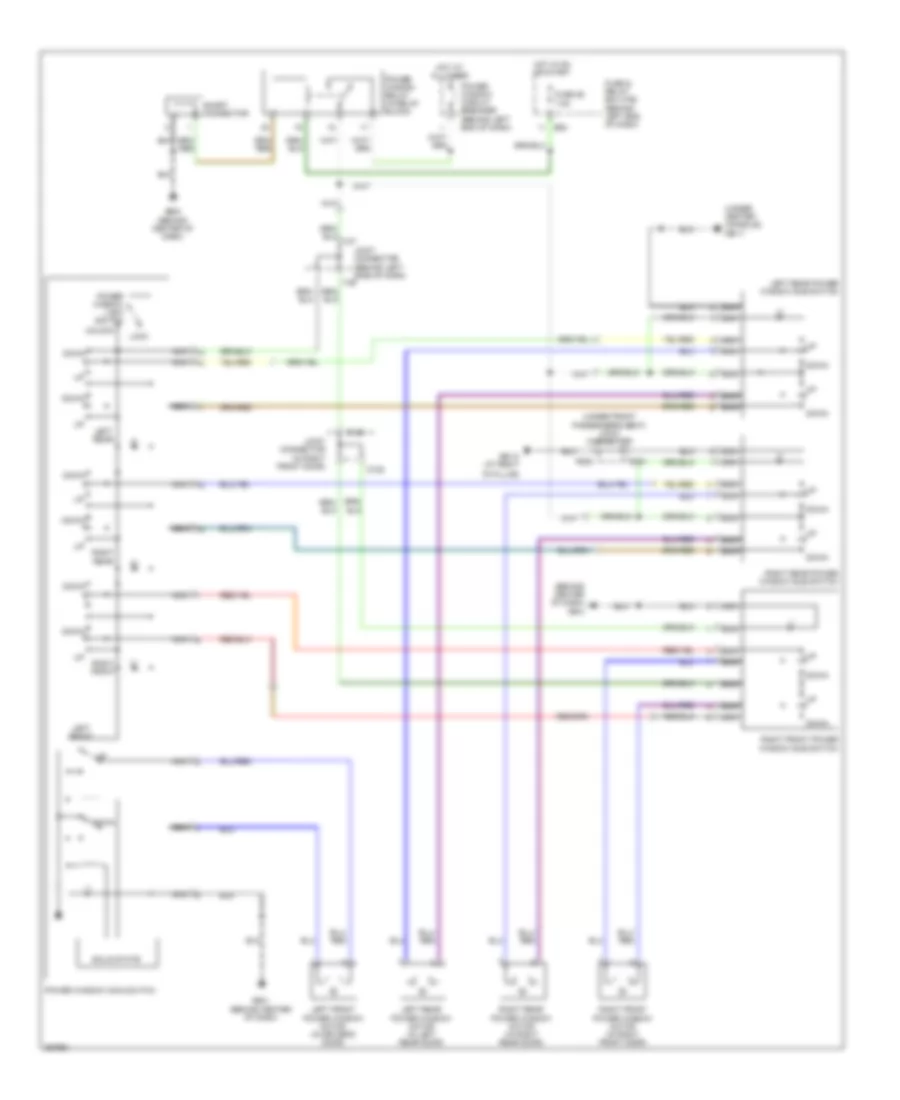 Power Windows Wiring Diagram for Subaru B9 Tribeca Limited 2007