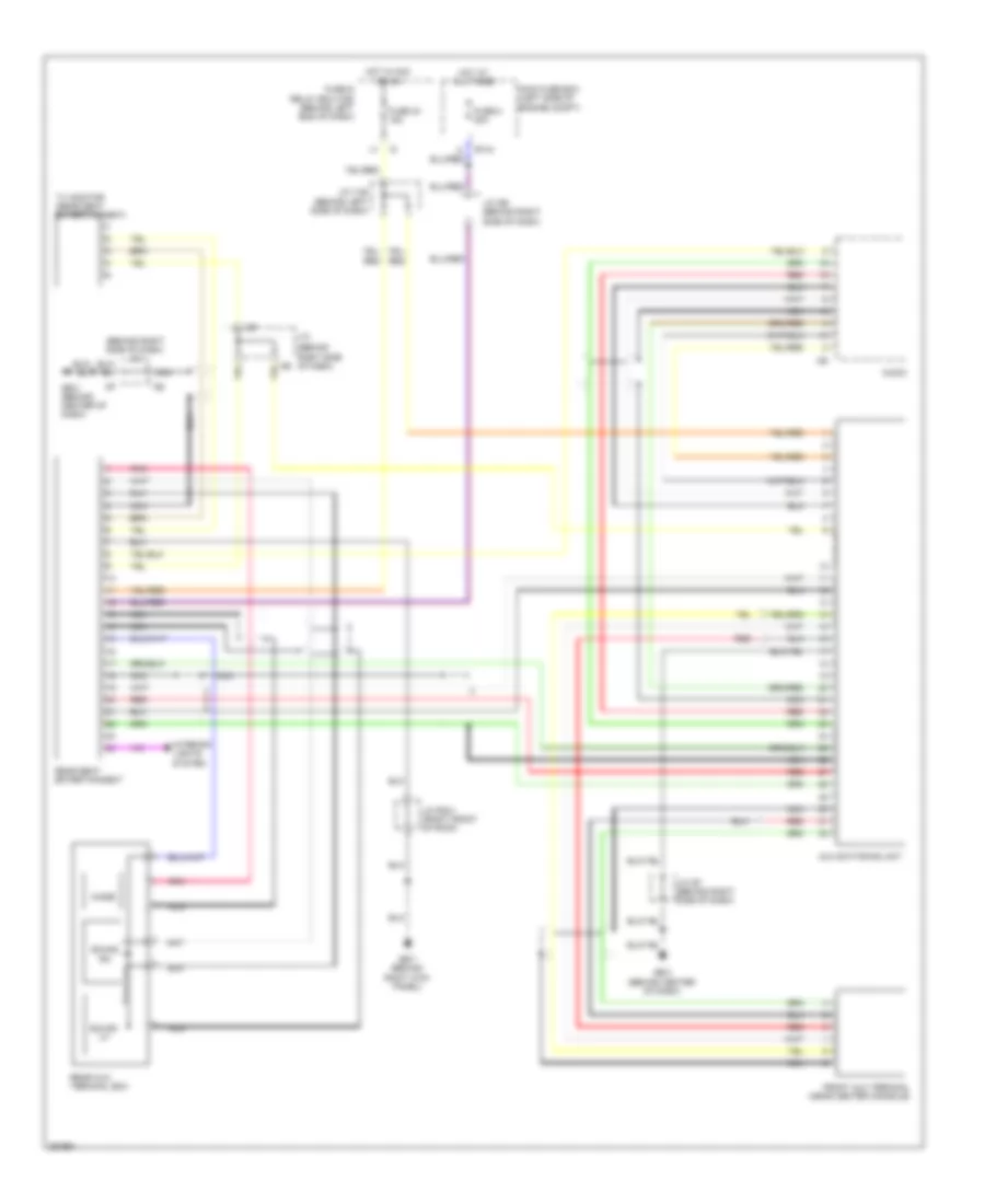 Rear Seat Entertainment Wiring Diagram for Subaru B9 Tribeca Limited 2007