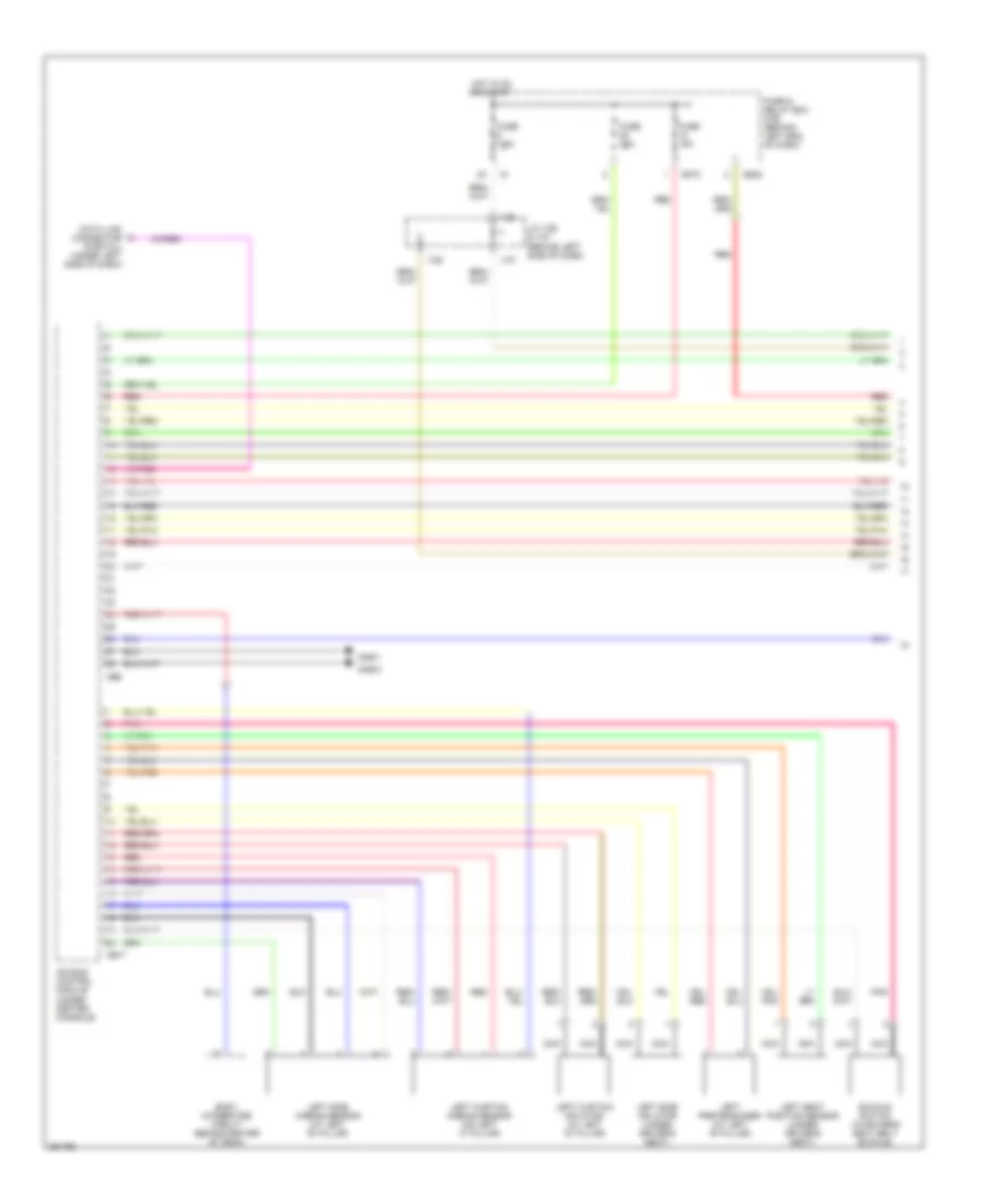 Supplemental Restraints Wiring Diagram 1 of 2 for Subaru B9 Tribeca Limited 2007