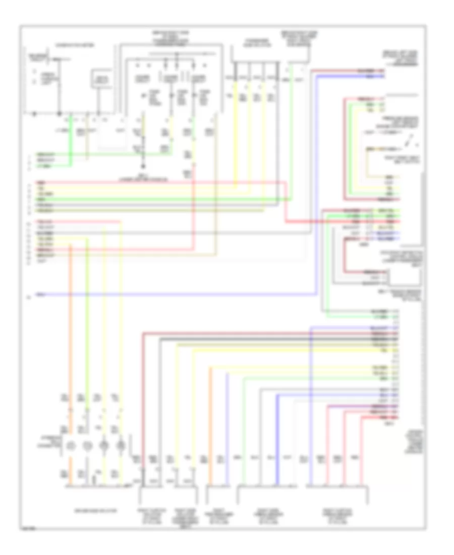 Supplemental Restraints Wiring Diagram 2 of 2 for Subaru B9 Tribeca Limited 2007