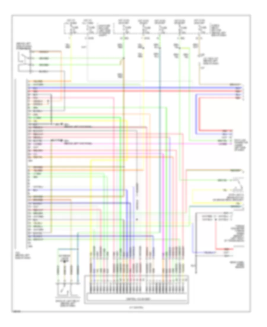 Transmission Wiring Diagram 1 of 2 for Subaru B9 Tribeca Limited 2007