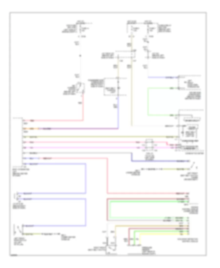 Chime Wiring Diagram for Subaru B9 Tribeca Limited 2007