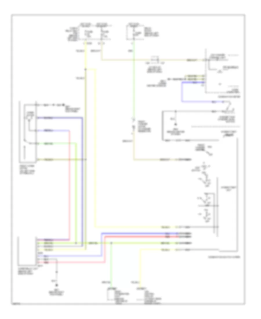 Front Wiper Washer Wiring Diagram for Subaru B9 Tribeca Limited 2007