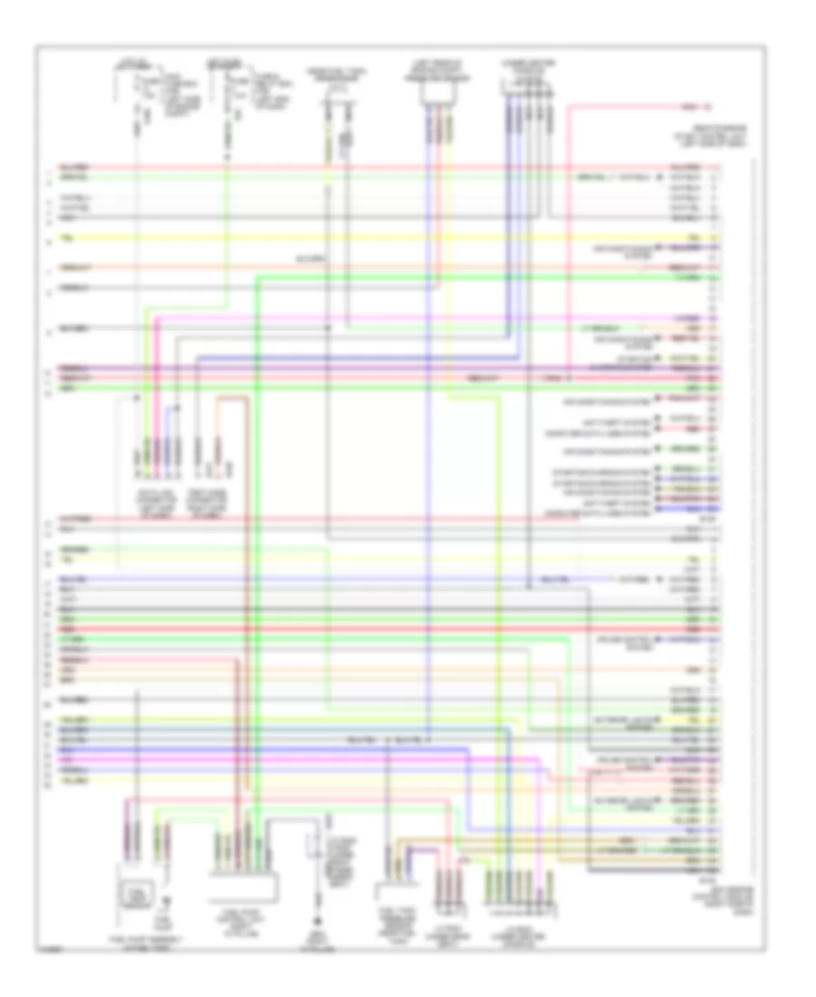 3.6L, Engine Performance Wiring Diagram (5 of 5) for Subaru Tribeca 2009