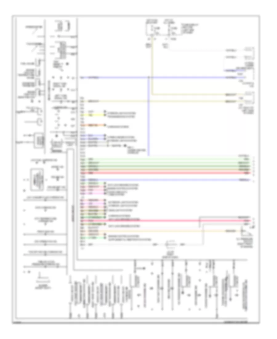 Instrument Cluster Wiring Diagram 1 of 2 for Subaru Tribeca 2009