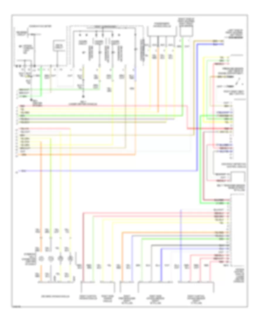 Supplemental Restraints Wiring Diagram (2 of 2) for Subaru Tribeca 2009