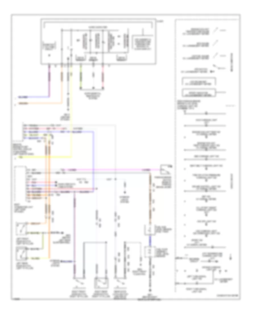 Instrument Cluster Wiring Diagram 2 of 2 for Subaru Forester X Premium 2013