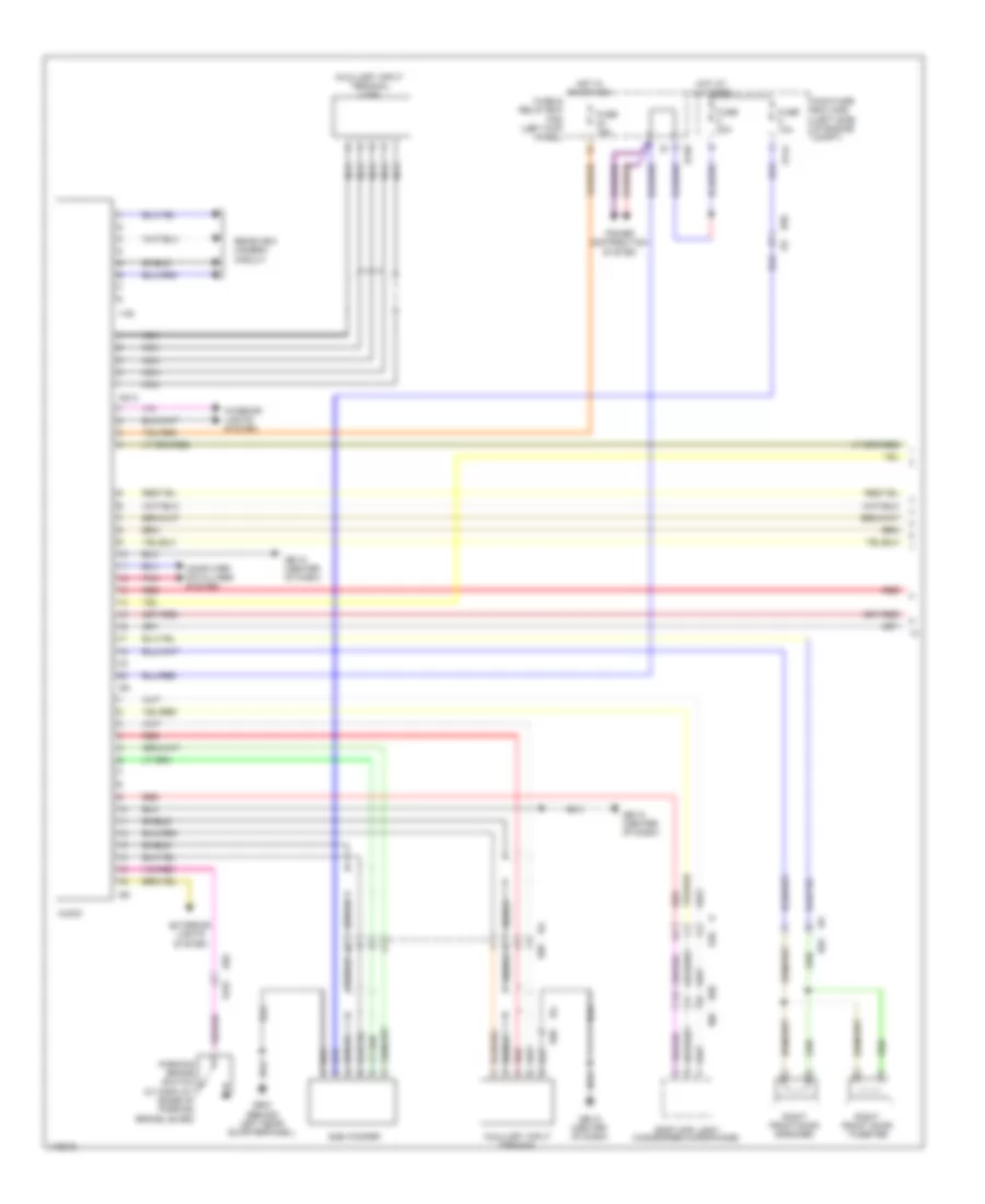 Radio Wiring Diagram, Except Base (1 of 2) for Subaru Forester X Premium 2013