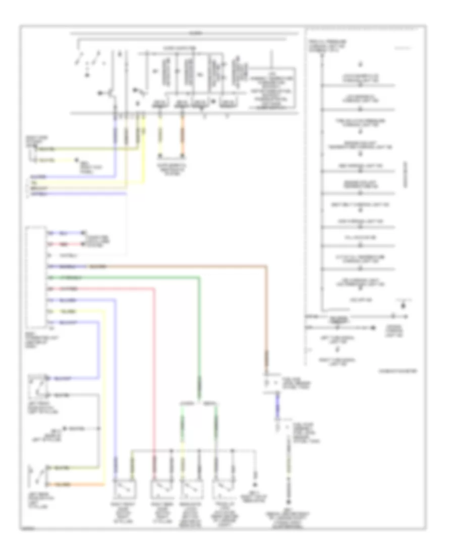 Instrument Cluster Wiring Diagram 2 of 2 for Subaru Legacy Premium 2010
