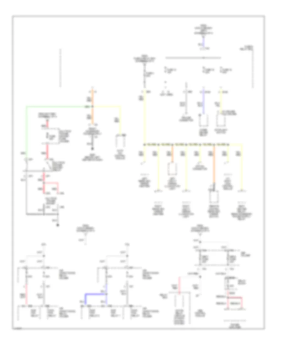 Power Distribution Wiring Diagram (4 of 4) for Subaru Outback Limited 2001