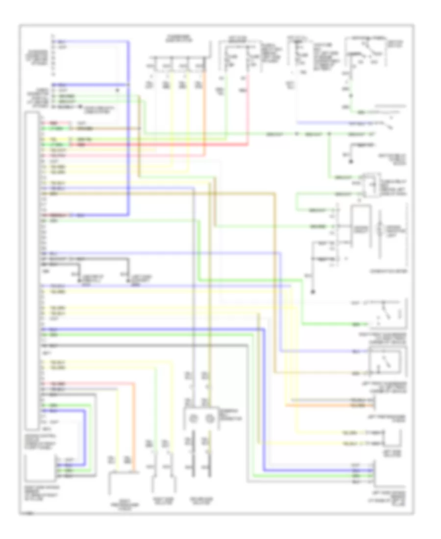 Supplemental Restraint Wiring Diagram for Subaru Outback Limited 2001