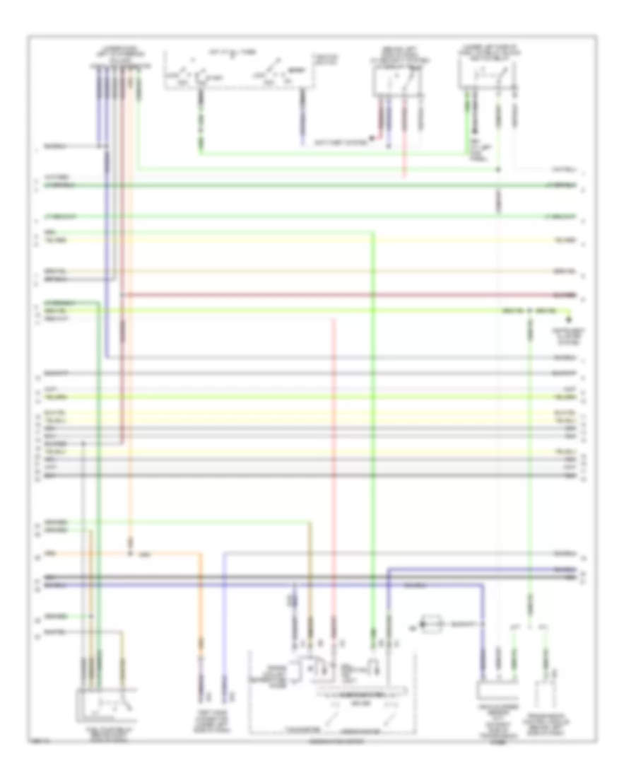 2.5L, Engine Performance Wiring Diagram (2 of 4) for Subaru Forester X 2007