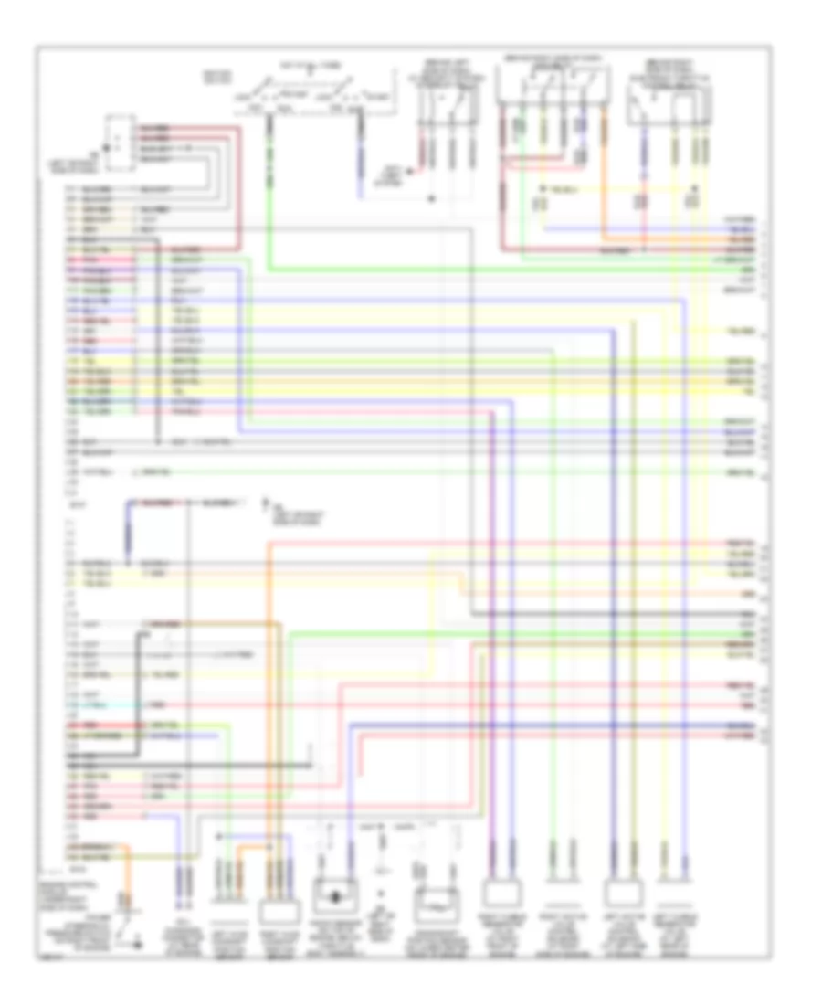 2.5L Turbo, Engine Performance Wiring Diagram (1 of 4) for Subaru Forester X 2007