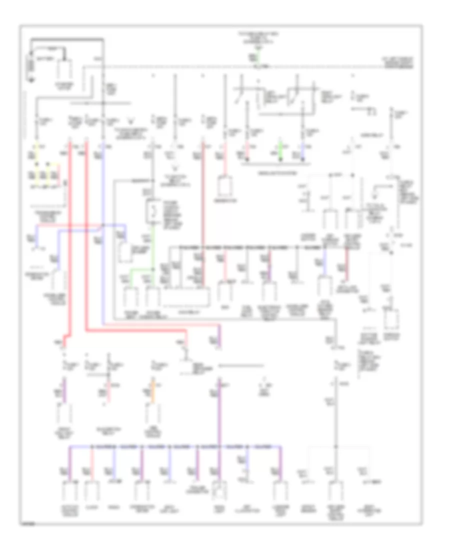 Power Distribution Wiring Diagram 1 of 4 for Subaru Forester X 2007