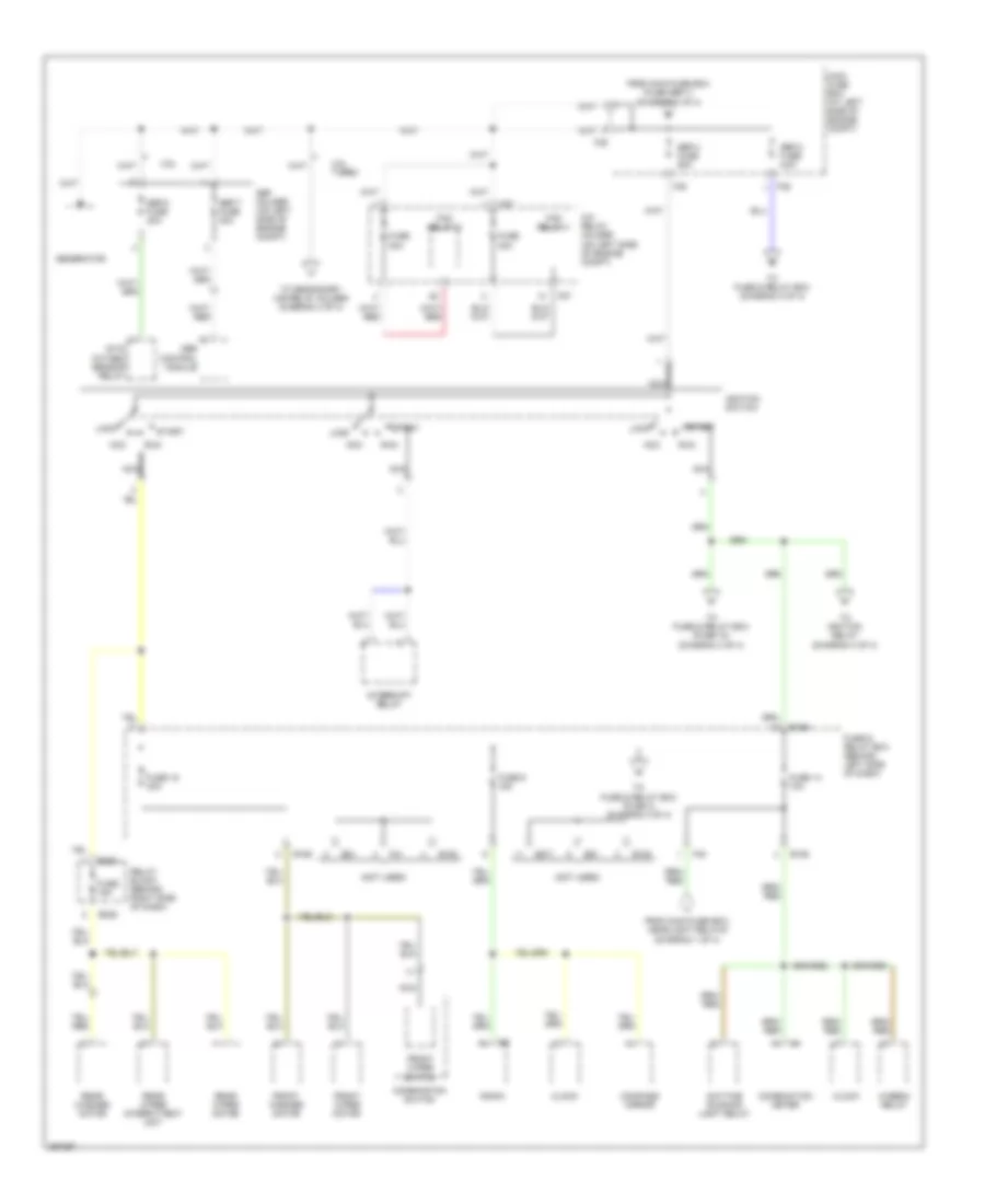 Power Distribution Wiring Diagram (2 of 4) for Subaru Forester X 2007